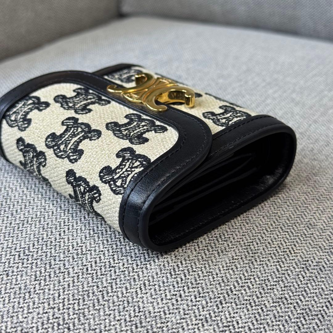 CELINE セリーヌ トリオンフ スモール フラップウォレット 三つ折り財布