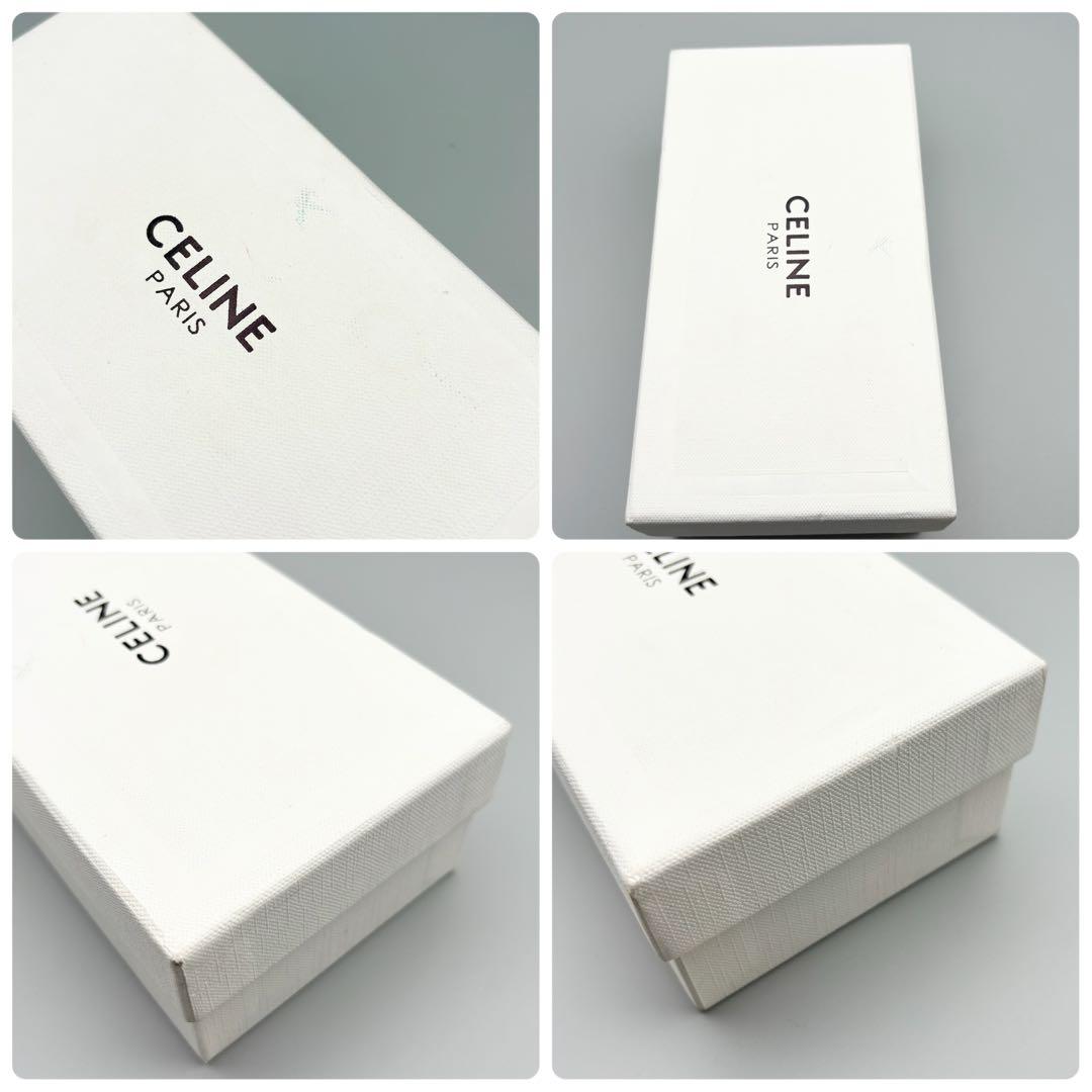 【未使用】CELINE トリオンフロゴ サングラス 黒×グレー ケース付 箱付き