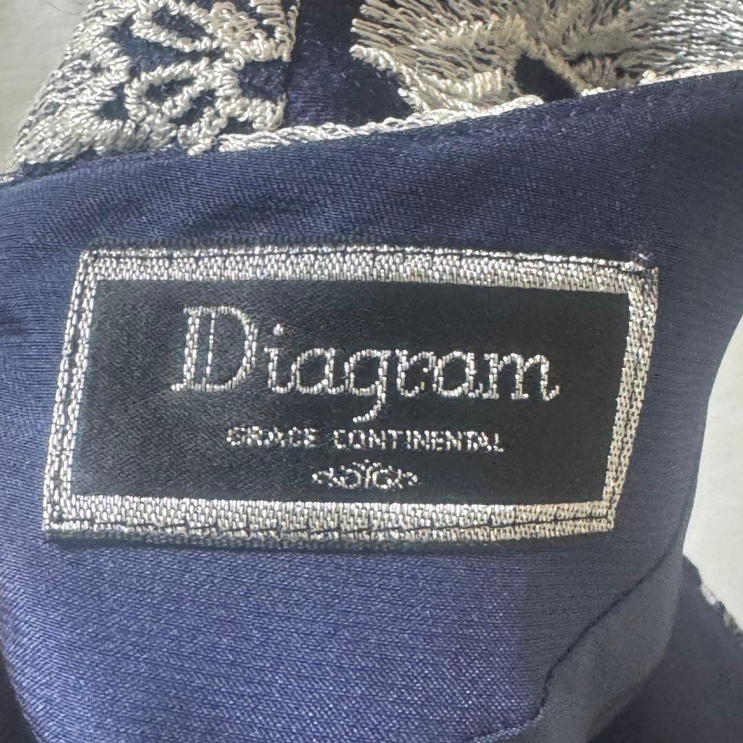 Diagram フラワー 刺繍 ワンピース 定価7万相当 グレースコンチネンタル