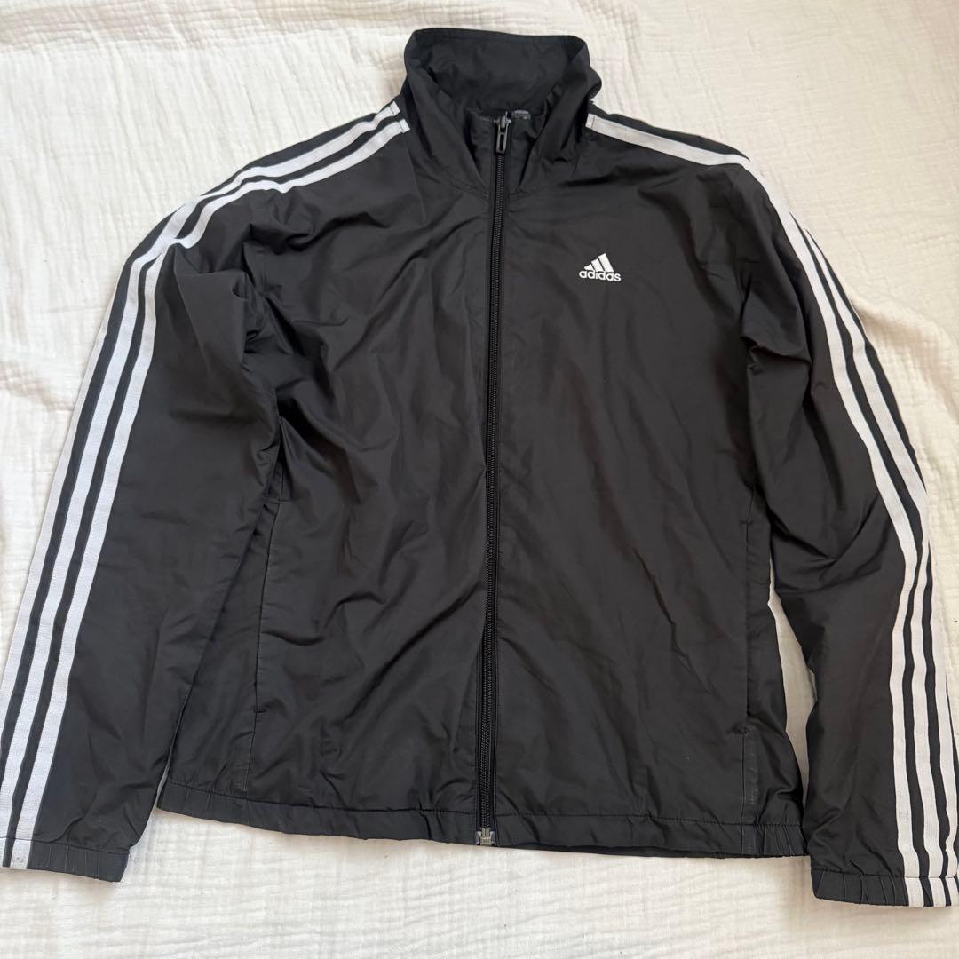 極美品☆adidas ウィンドブレーカー　パンツ　上下セット　黒ブラック　M