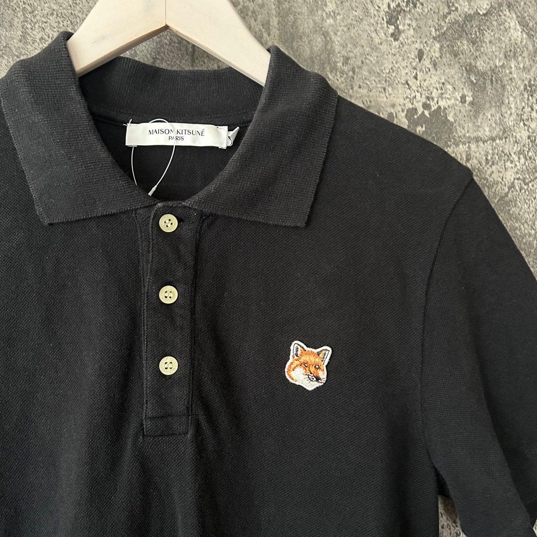 617 MAISON KITSUNE メゾンキツネ ポロシャツ ブラック 定番✨