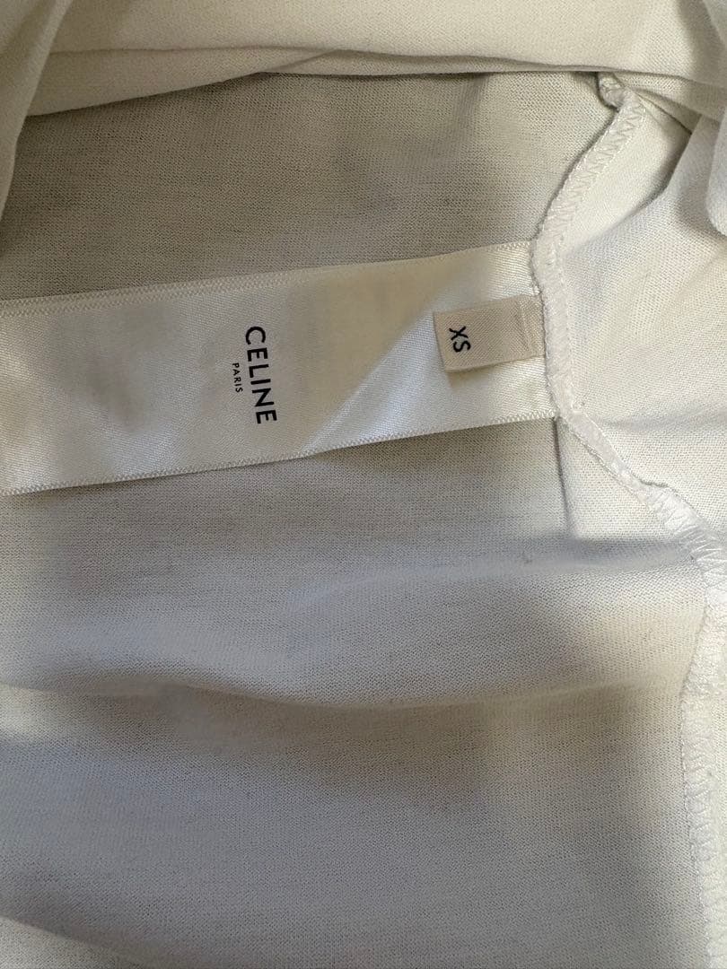 CELINE ホワイト Tシャツ XS