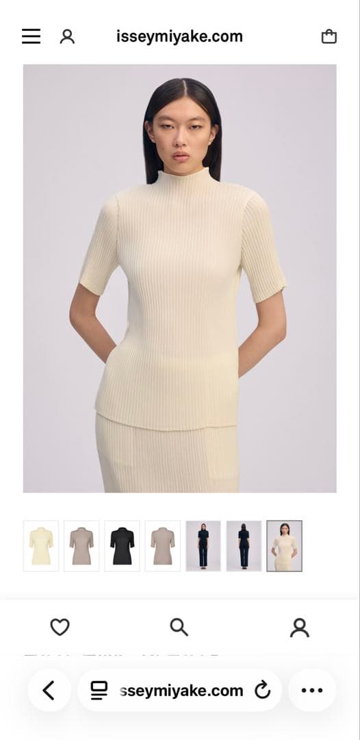 ISSEY MIYAKE HATCHING PLEATS 半袖