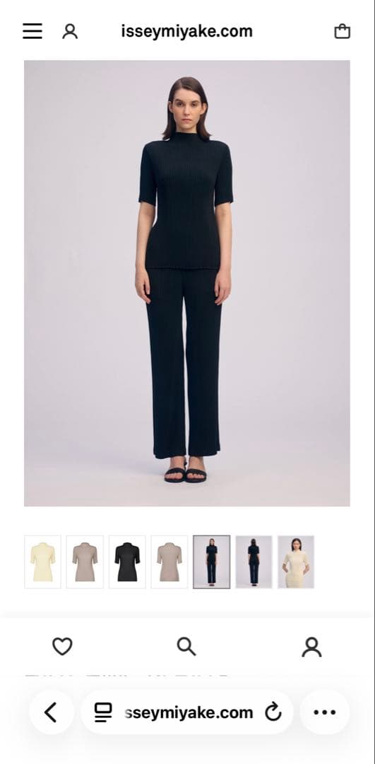 ISSEY MIYAKE HATCHING PLEATS 半袖