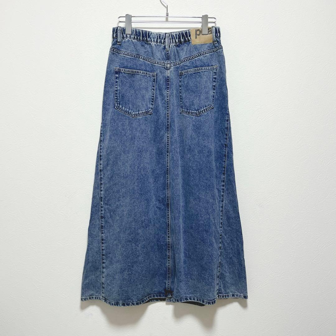 【ピュアルセシン】綿レーヨンデニムスカート/新品未使用/25SS/オールシーズン
