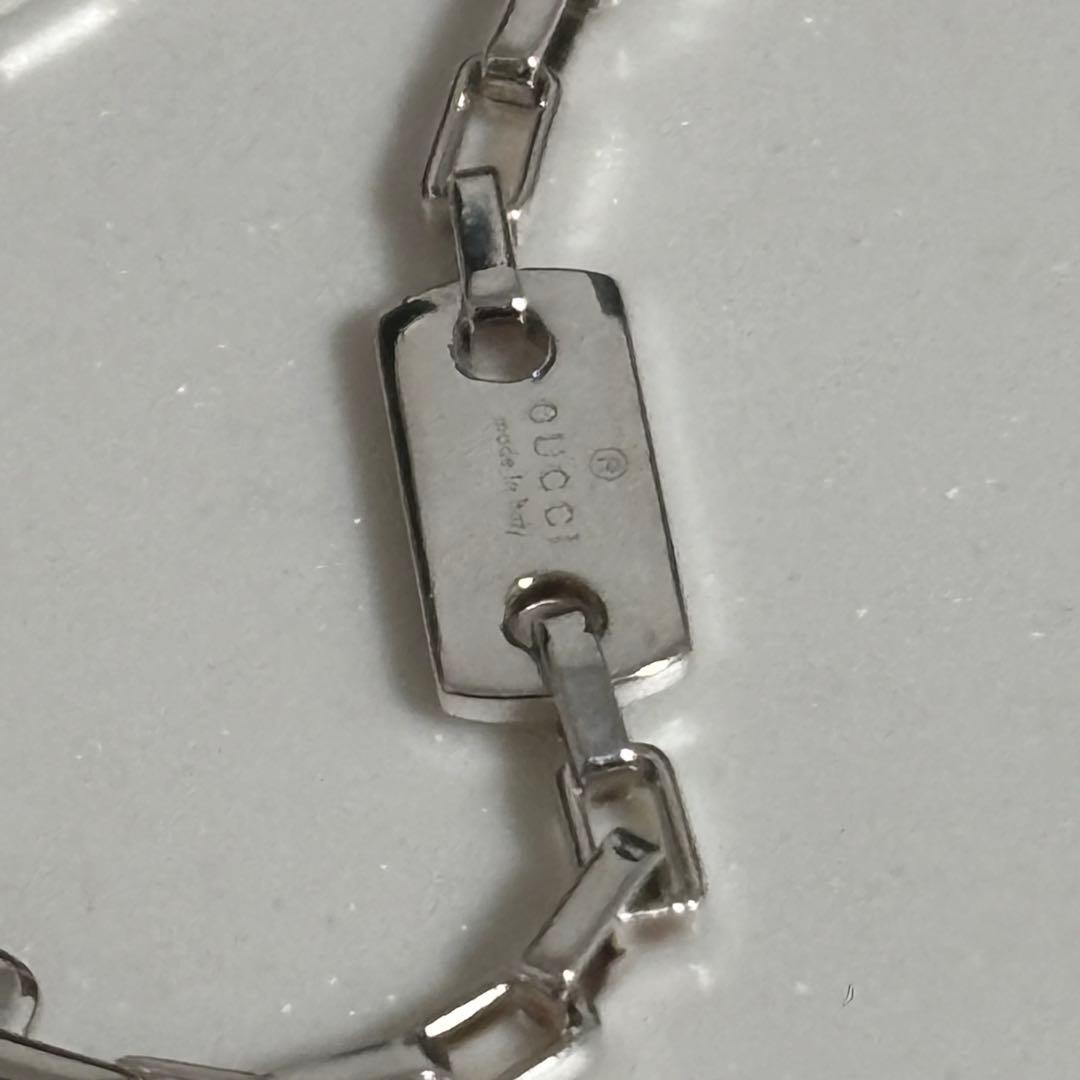 GUCCI 新品同様品　G刻印ベネチアンチェーンネックレス　925 極美品