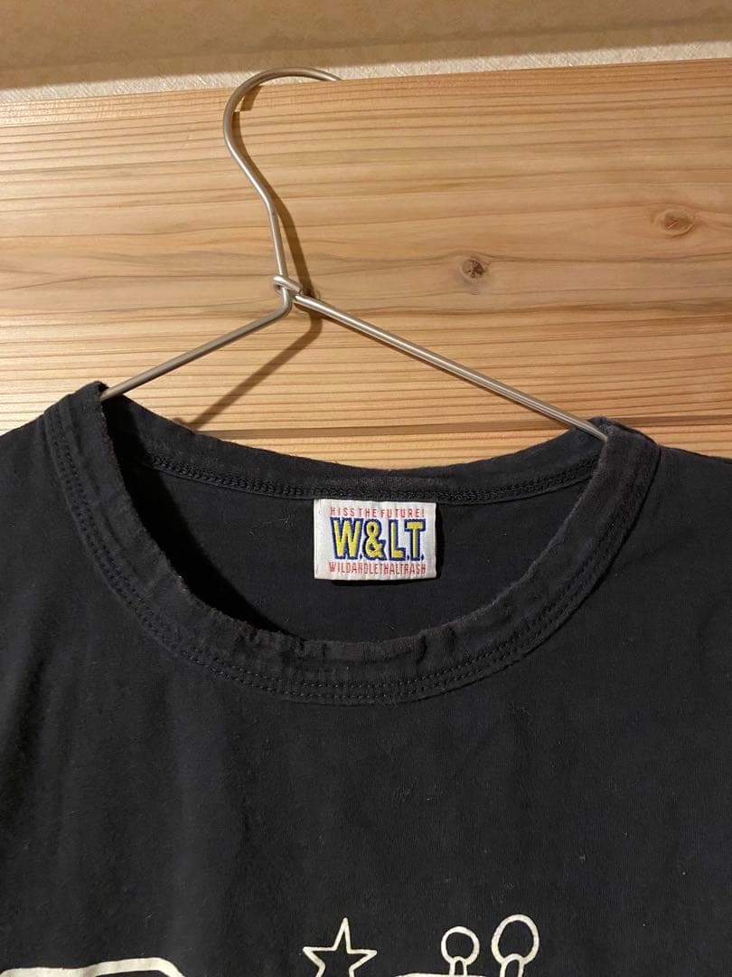 【レアビンテージ】W&LT グラフィックプリント Tシャツ 半袖 黒