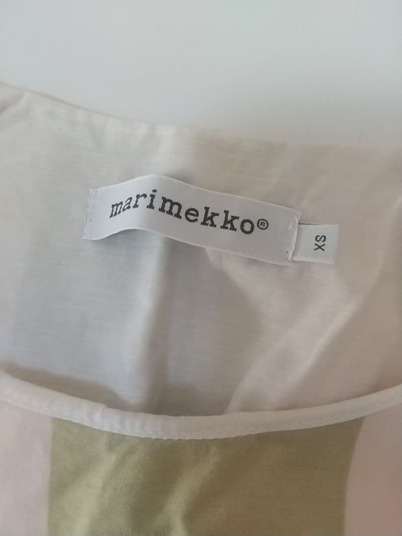 【美品】◆マリメッコ◆ 半袖 ひざ丈ワンピース