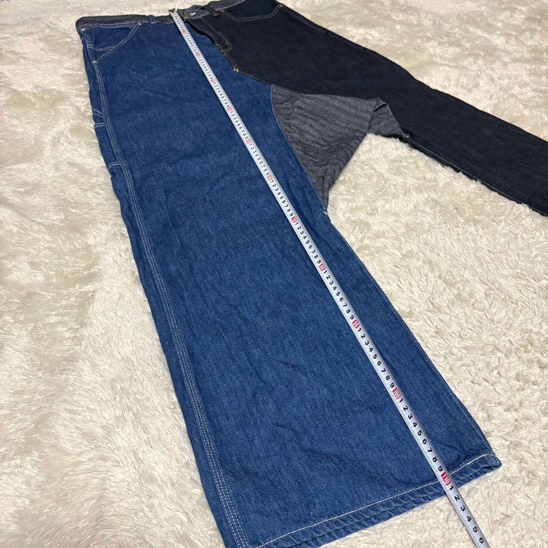 希少✨コムデギャルソン GANRYU サルエルデニムパンツ ドッキング