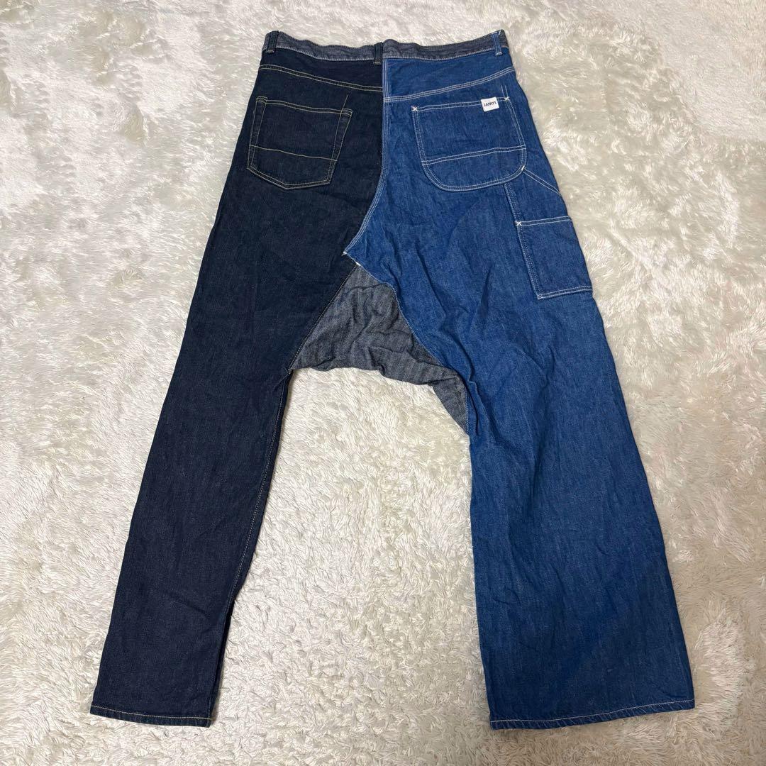 希少✨コムデギャルソン GANRYU サルエルデニムパンツ ドッキング