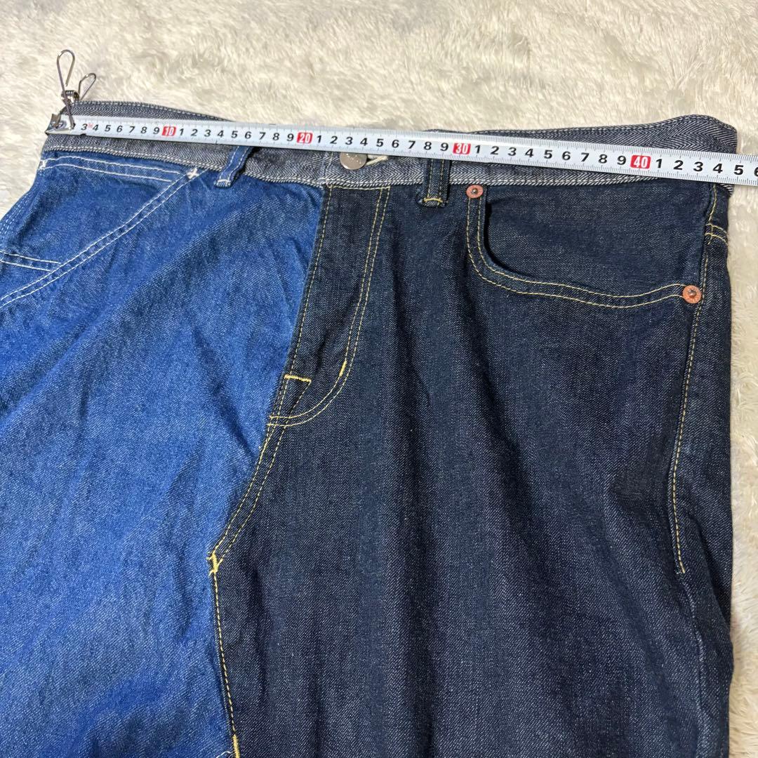 希少✨コムデギャルソン GANRYU サルエルデニムパンツ ドッキング