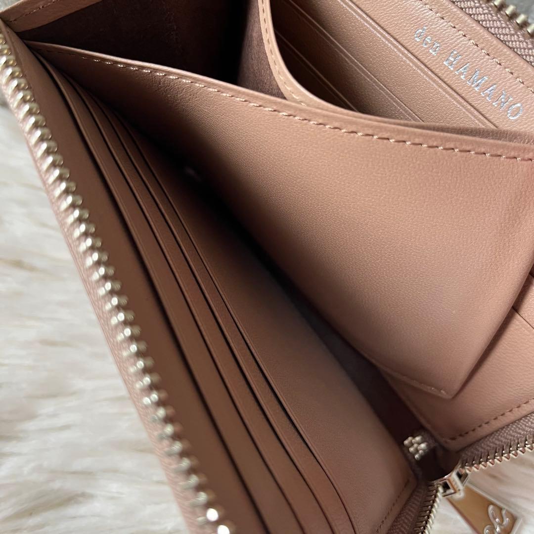 【新品未使用】傳濱野　シフォン　ラムレザー　L字　ミニウォレット