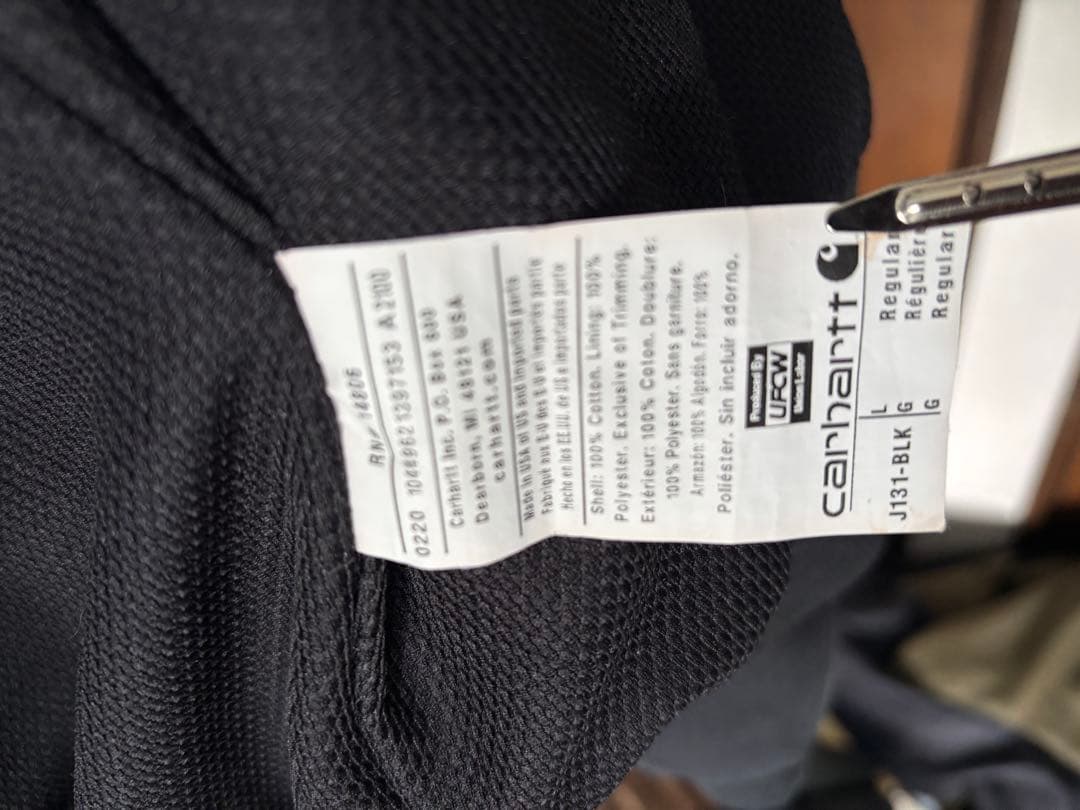 Carhartt カーハート アクティブジャケットブラック USA製