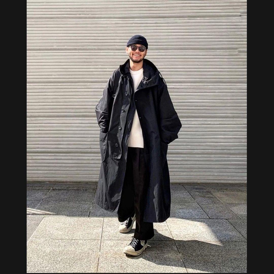 keels モッズコート　ロング　ブラック　中綿　ライナー　フード