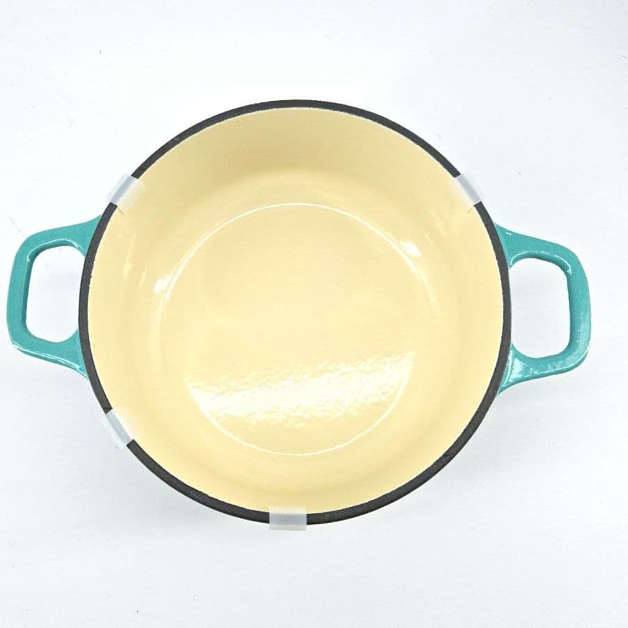 極美品　CHASSEUR　シャス－ル　鋳鉄　ホーロ－　ココット　両手鍋 18cm