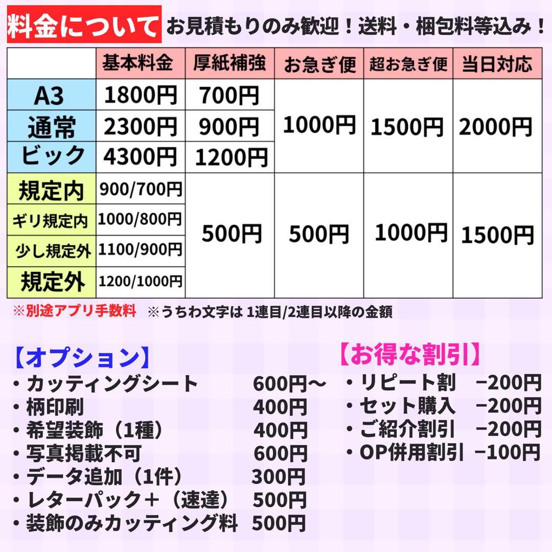 【ハイブリッド】 オーダー 連結うちわ文字 文字パネル うちわ