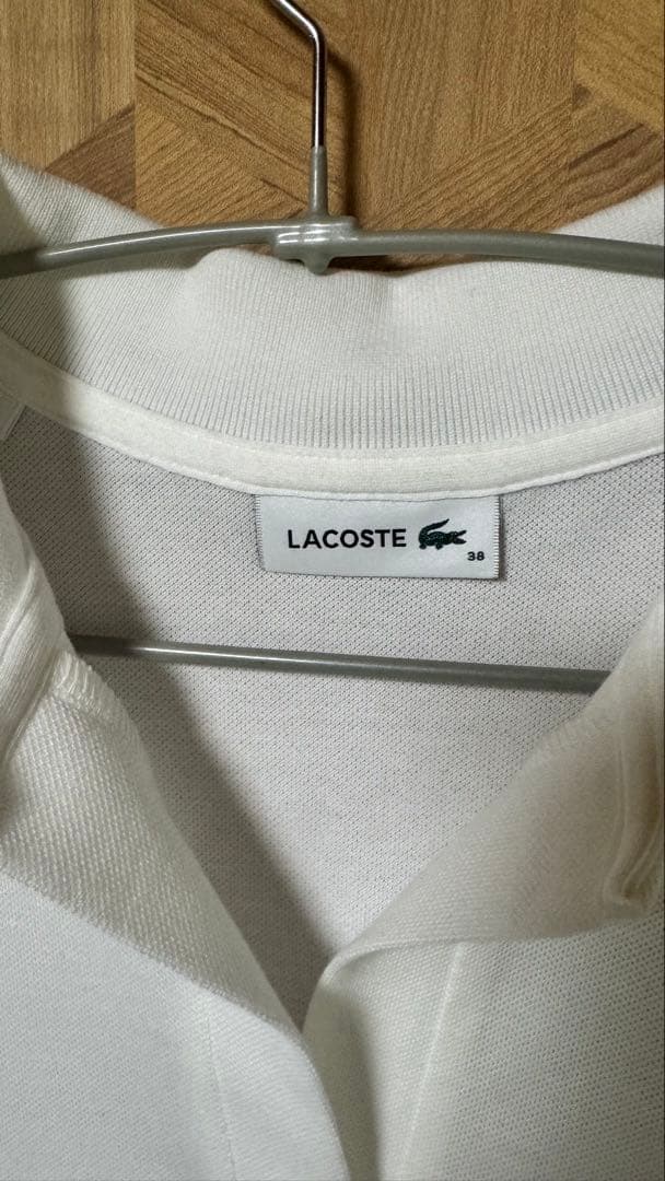 LACOSTE 半袖ポロシャツ 38 ホワイト