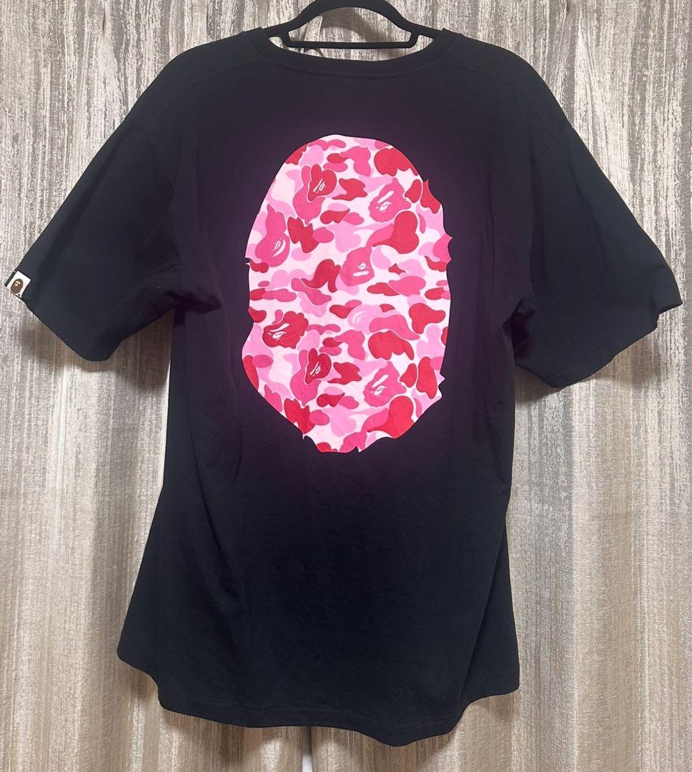 BAPE カモフラージュTシャツ ブラック/ピンク APE エイプ 値下げ中