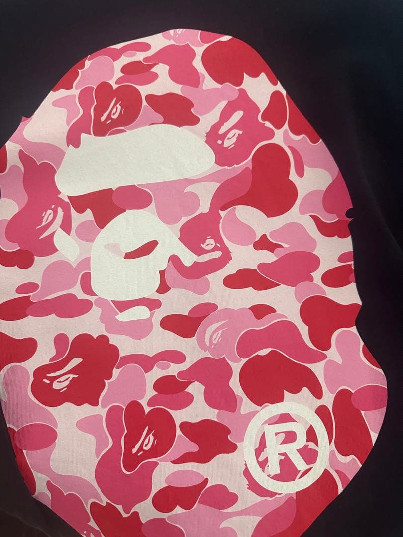 BAPE カモフラージュTシャツ ブラック/ピンク APE エイプ 値下げ中