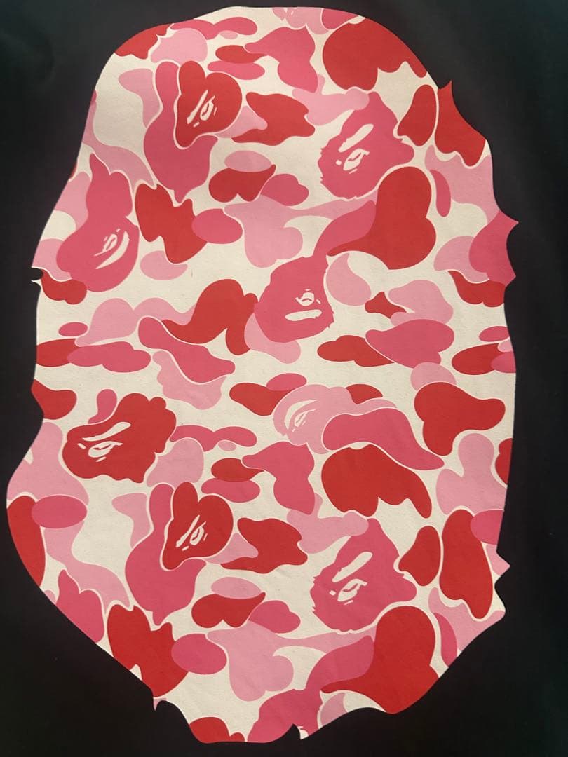BAPE カモフラージュTシャツ ブラック/ピンク APE エイプ 値下げ中