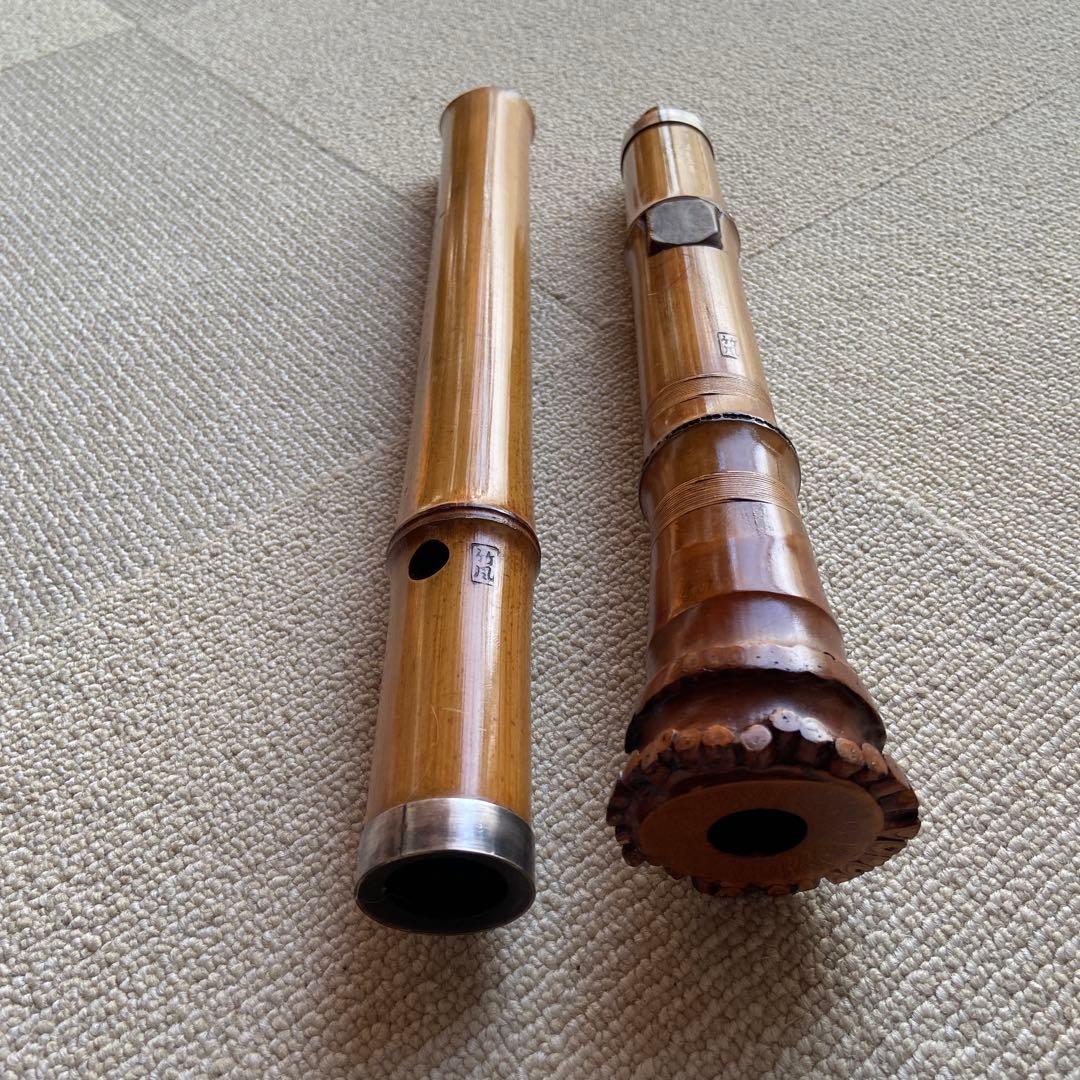 174 尺八　ニ尺一寸管　銘竹風ニ印