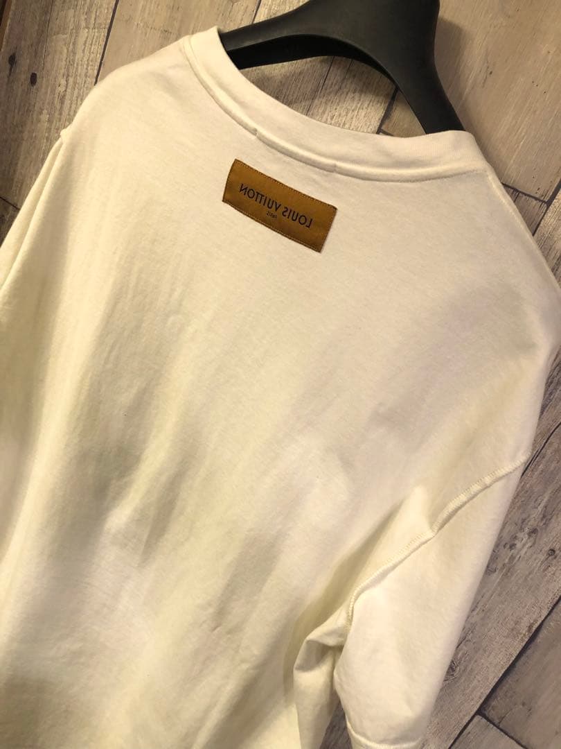 希少 ヴィトン 本物 新作 フラワー プリンテッド ロゴ Tシャツ BTS L