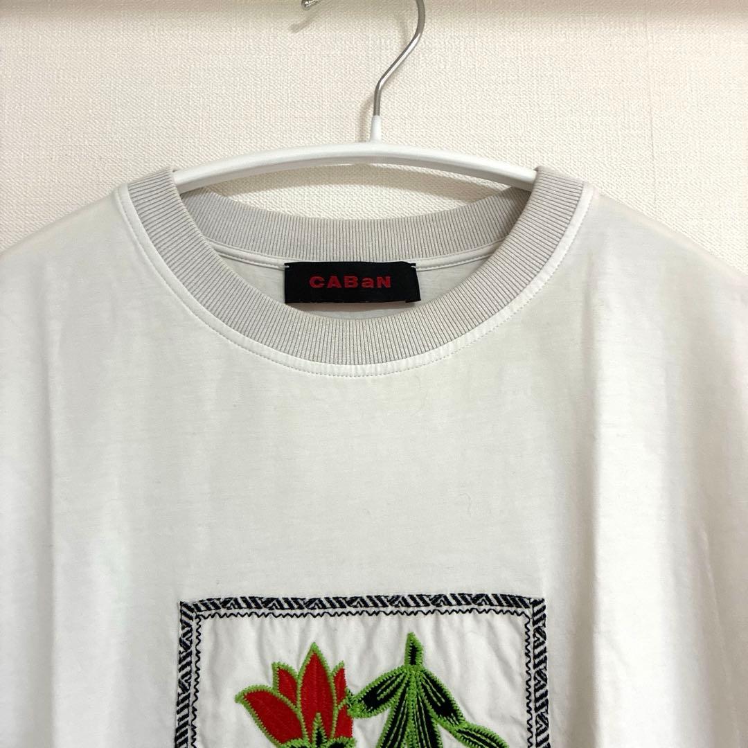CABaN スビンコットン IBIZA エンブロイダリーTシャツ
