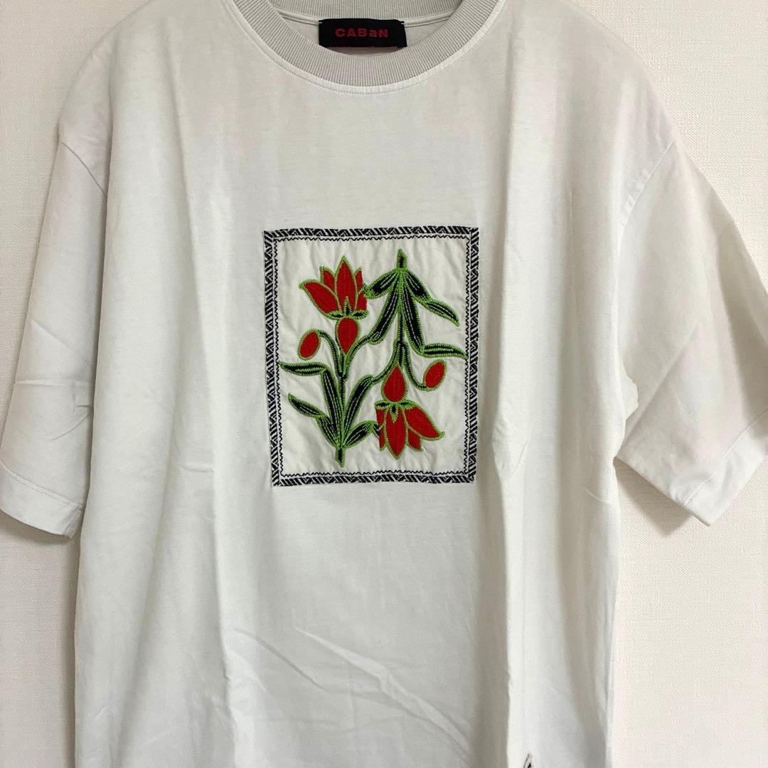 CABaN スビンコットン IBIZA エンブロイダリーTシャツ