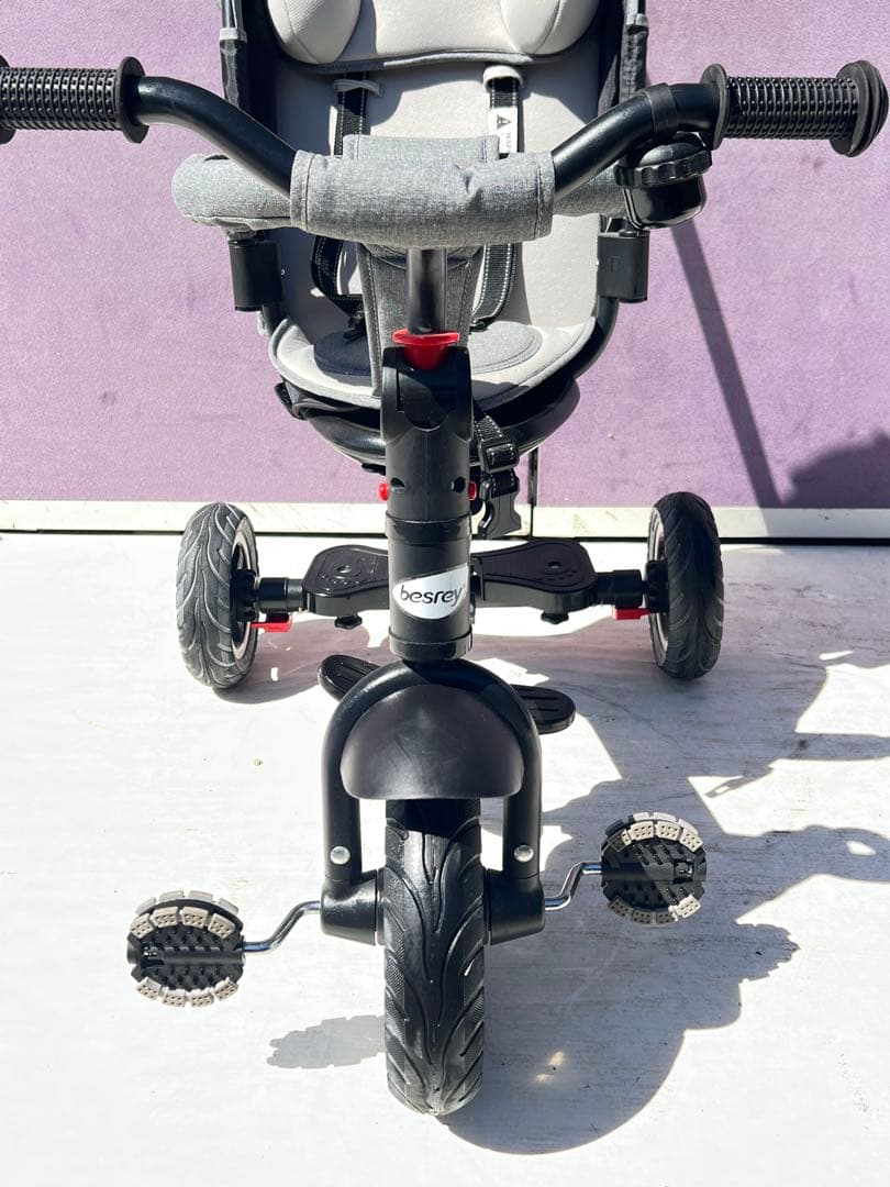 besrey 三輪車、子供用三輪車、ベビーカー、7 in 1、乗用玩具