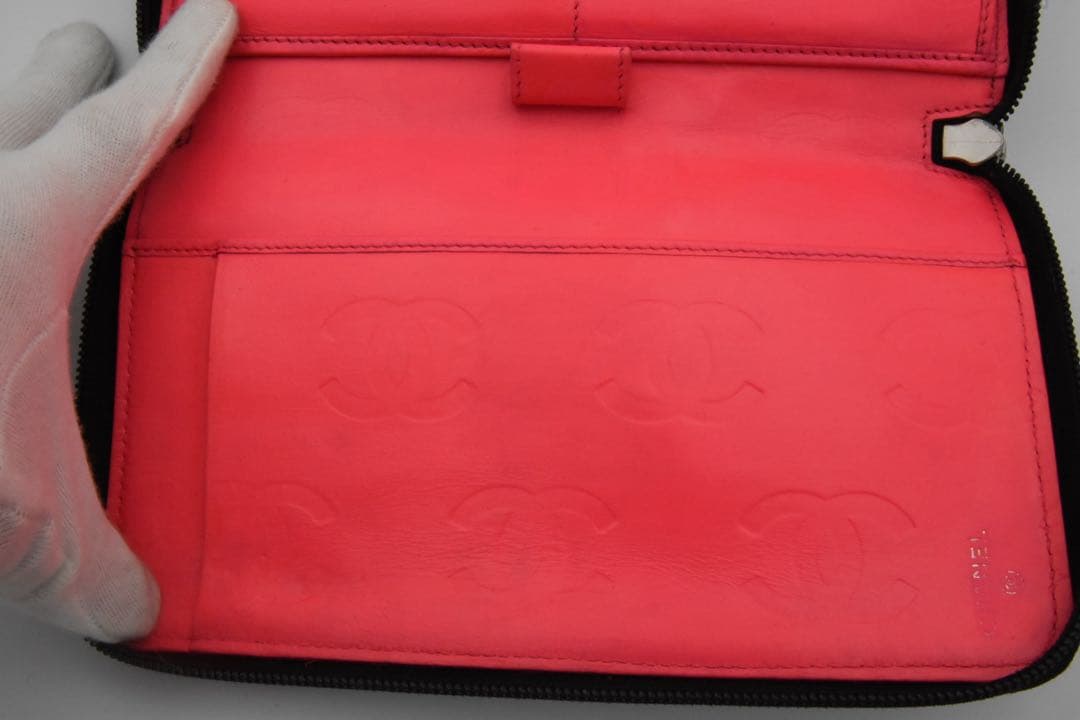 JAPN NET SHOP CHANEL ブラックレザー 三つ折り