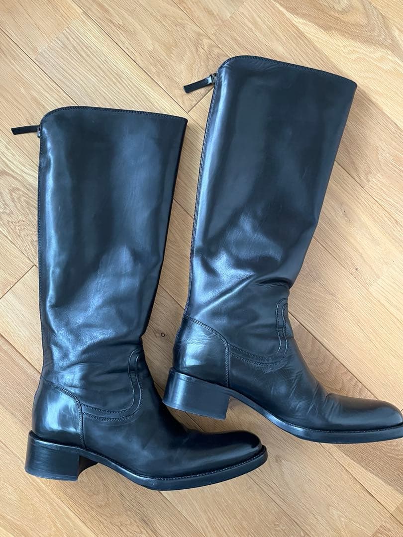 SARTORE サルトル　ロングブーツ　黒　38