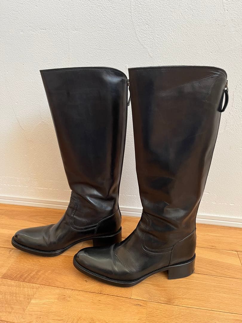 SARTORE サルトル　ロングブーツ　黒　38