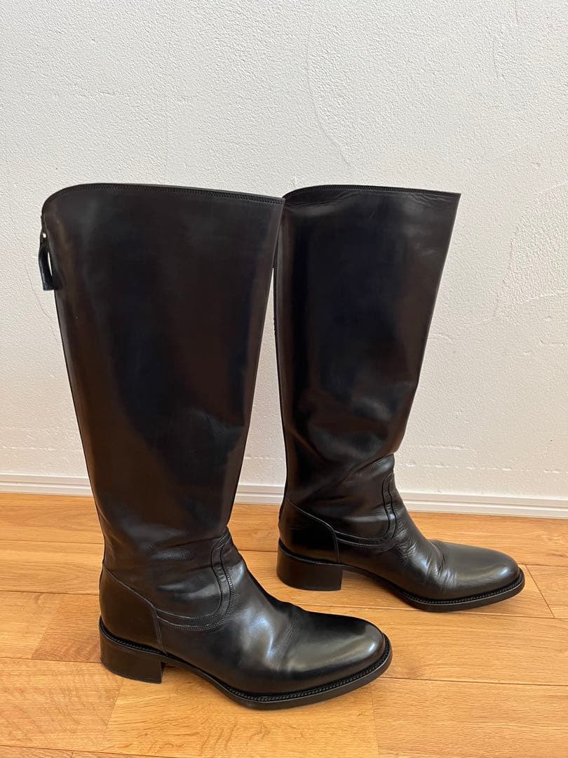 SARTORE サルトル　ロングブーツ　黒　38