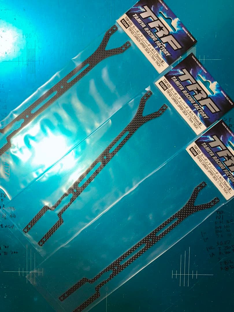 おーりとーりTRF420アルミロワデッキ+カーボンアッパーデッキ3枚セット