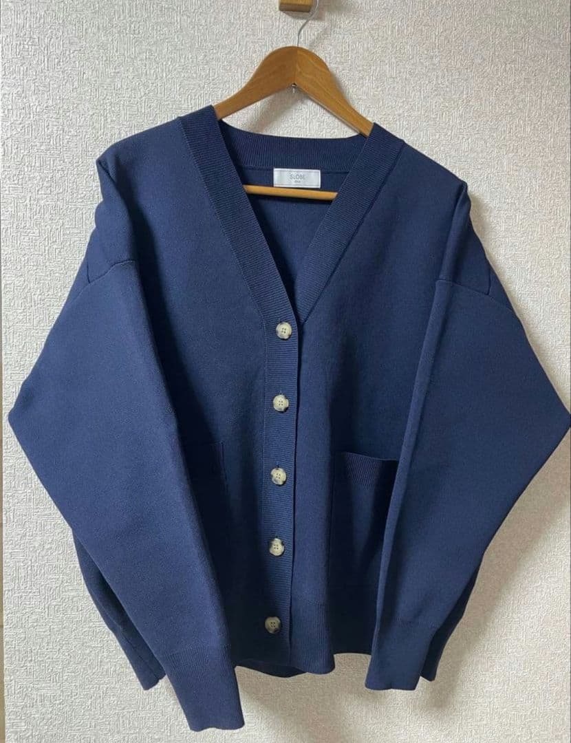 SLOBE IENA ワイドシルエットvネックカーディガン　中古　極美品