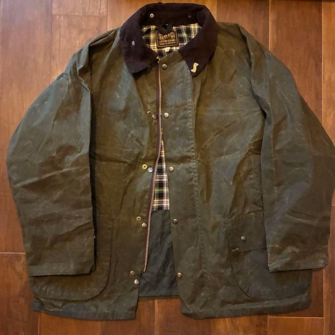 90s uk vintage 英国製 HAVENオイルドジャケット 古着