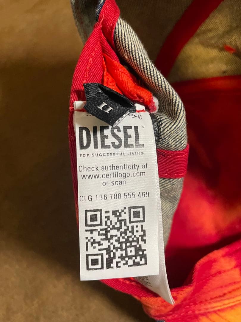 H-508 DIESEL C-SEYMON ダメージデ ニムキャップ　美品