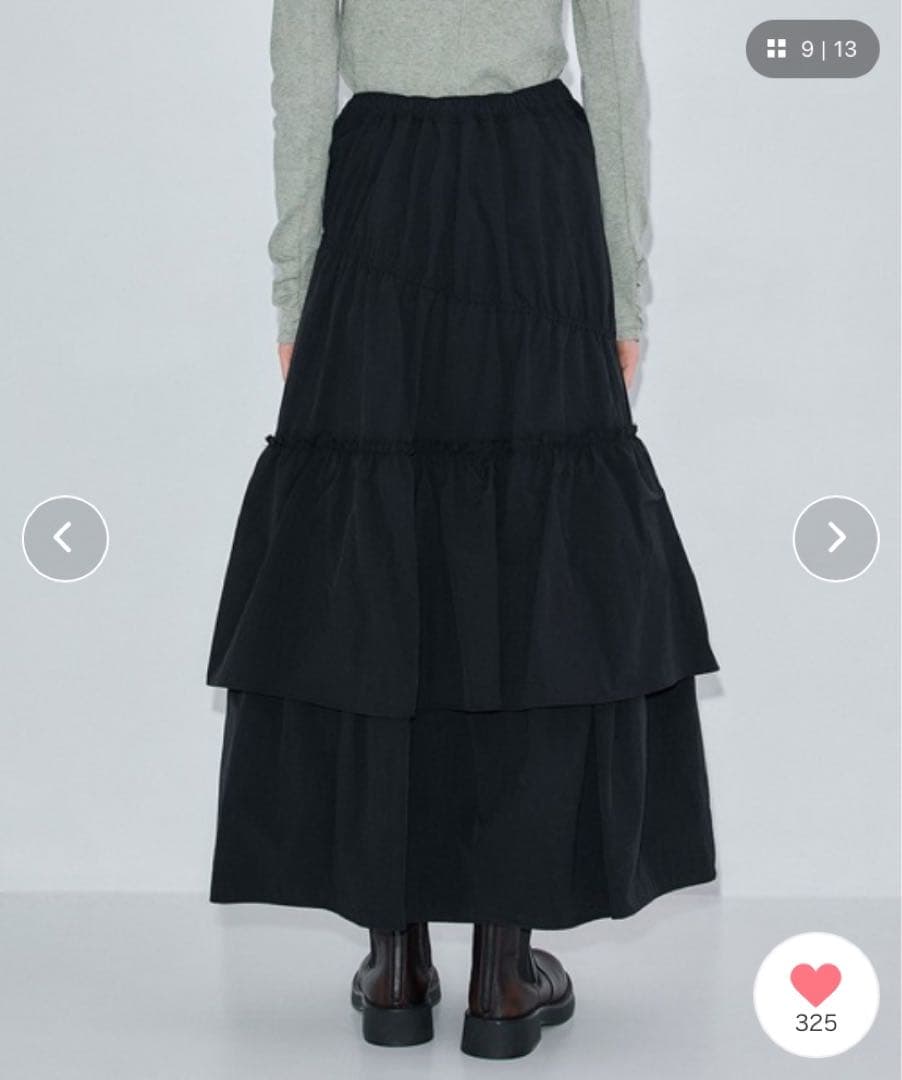 【PUBLIC TOKYO】リップアシメティアードスカート【美品・更にお値下げ】