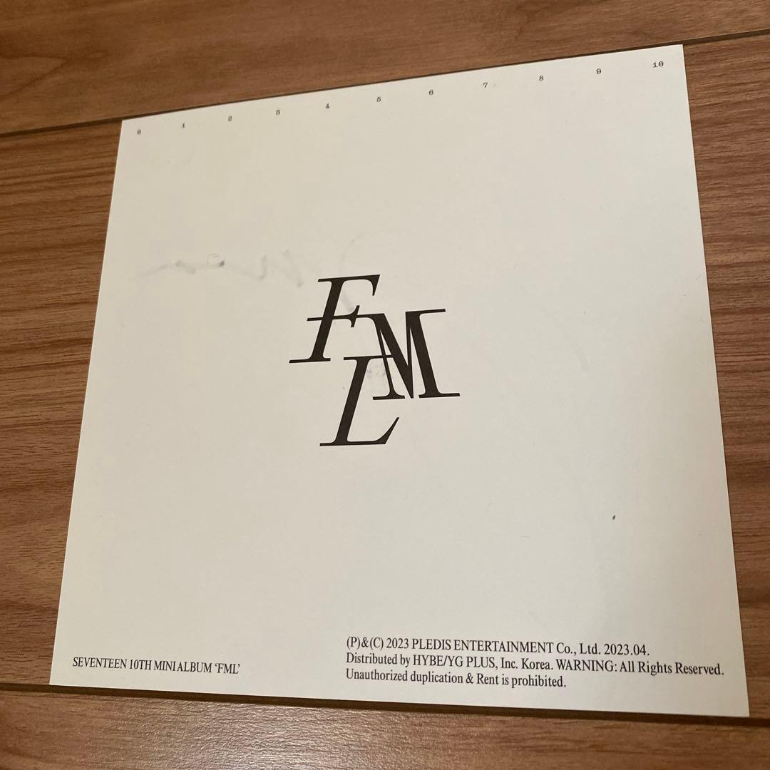 セブチ SEVENTEEN FML ジョシュア 直筆サイン アメリカ限定