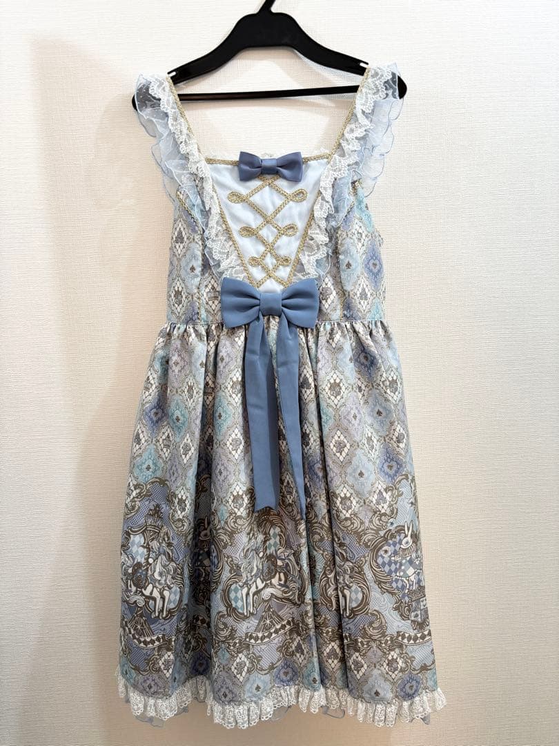Angelic Pretty アレルキナーダジャンパースカート　サックス