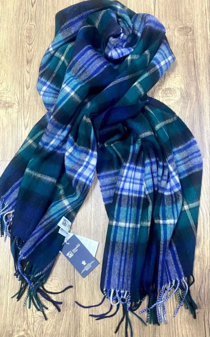 【極美品】ジョンストンズ カシミヤ カシミア 大判ストール / ドレスゴードン