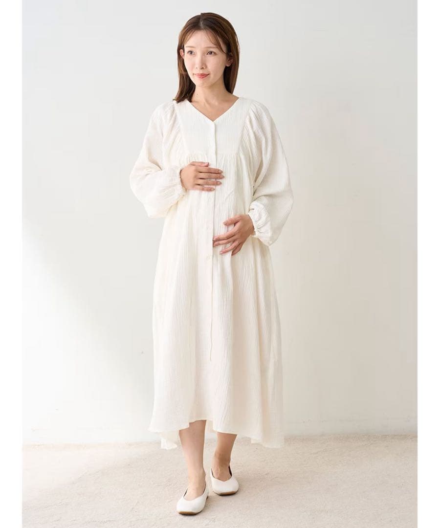 【まとめ売り】【ジェラートピケ】マタニティガーゼワンピース＆プルオーバー＆パンツ