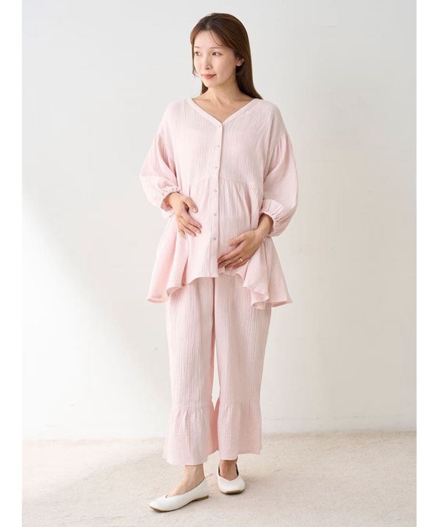 【まとめ売り】【ジェラートピケ】マタニティガーゼワンピース＆プルオーバー＆パンツ