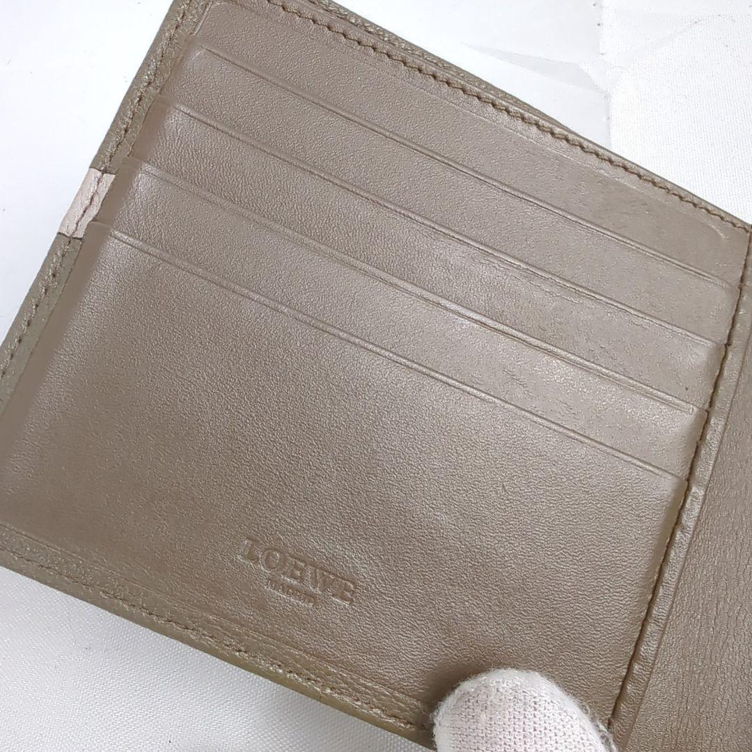 【良品】LOEWE ロエベ アナグラム 二つ折り 財布