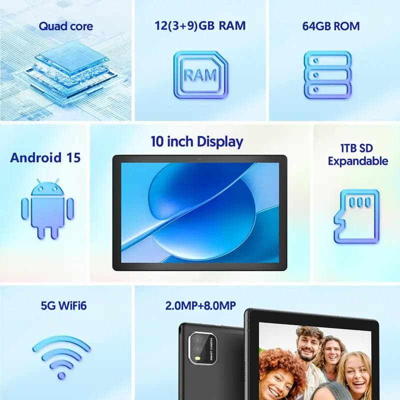マ*イ様 【新品未使用】 Android 15 10インチ タブレット 12GB