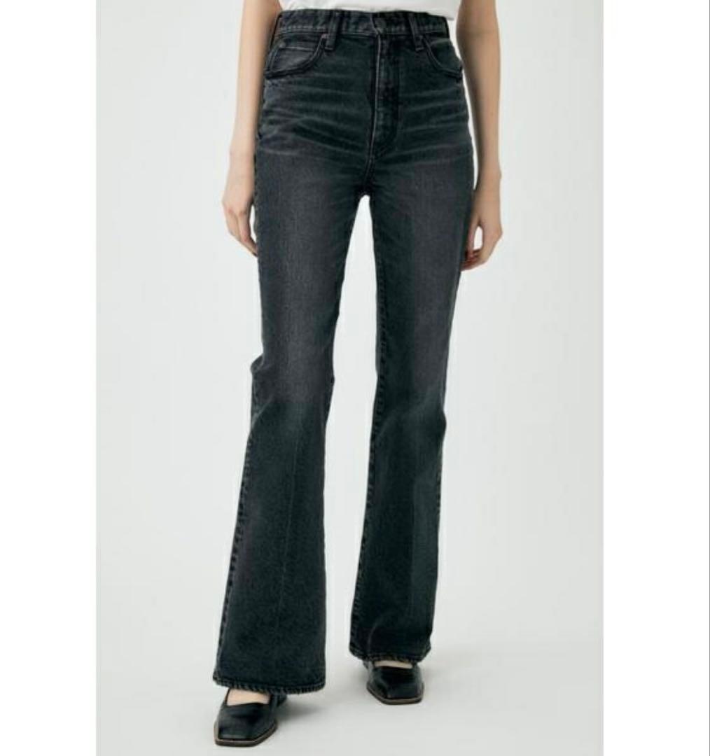 MOUSSY MVS BLACK FLARE ブラック フレアデニム 黒 22