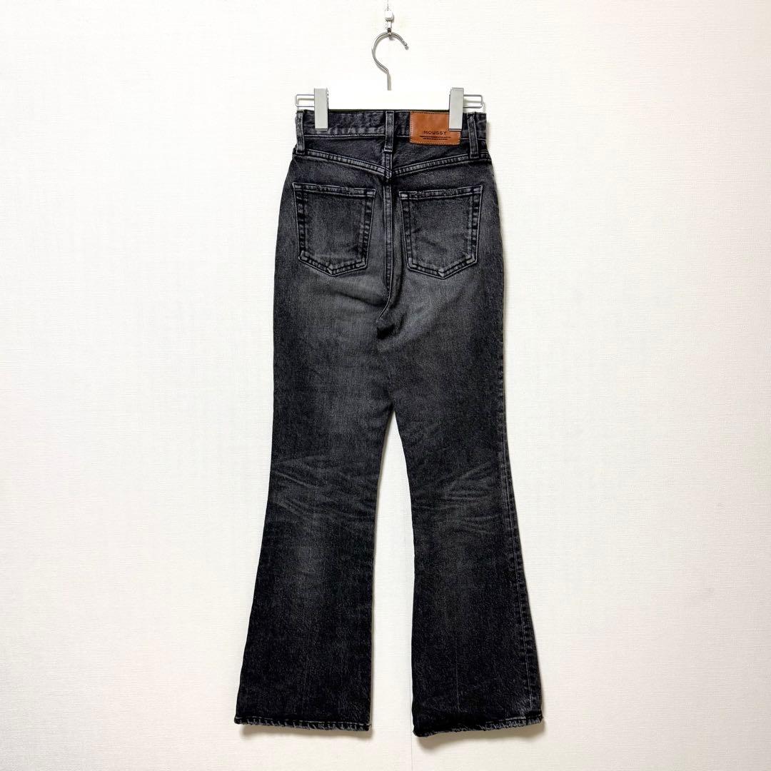 MOUSSY MVS BLACK FLARE ブラック フレアデニム 黒 22