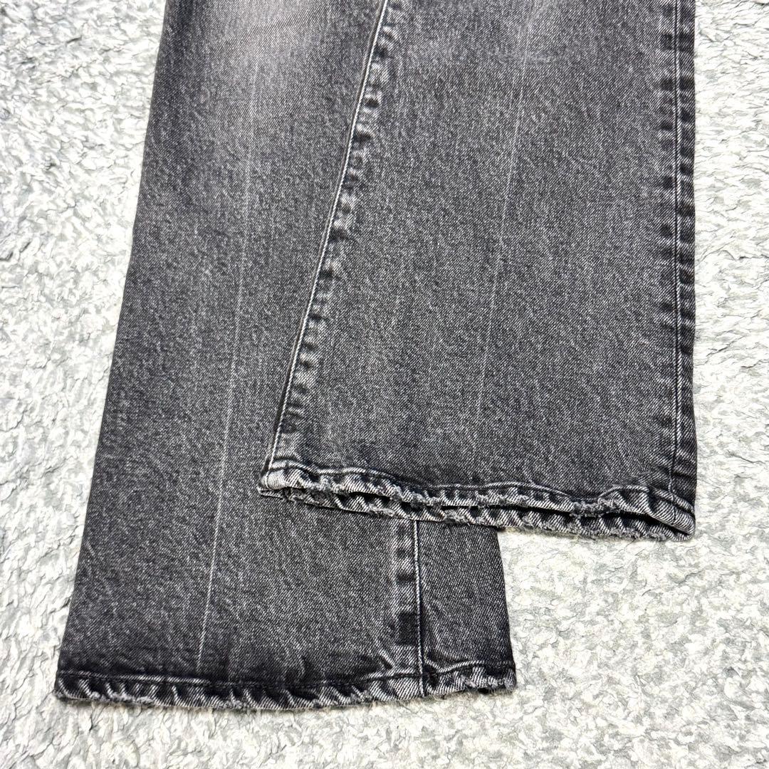 MOUSSY MVS BLACK FLARE ブラック フレアデニム 黒 22