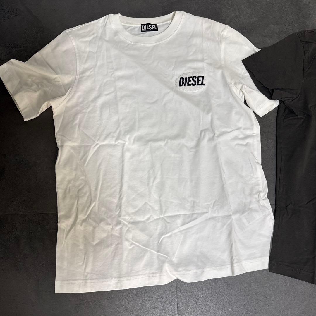 DIESEL Tシャツ 2枚セット ホワイト ブラック