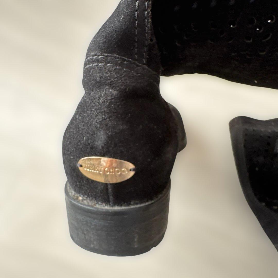 JIMMY CHOO スエードブーツ 37 黒